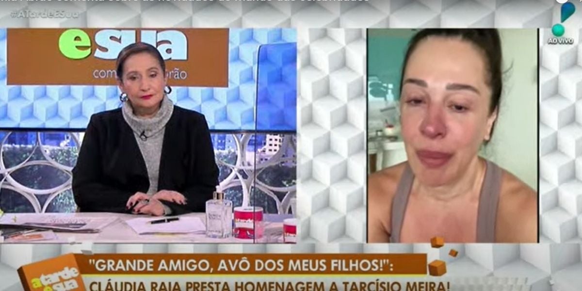 Claudia Raia entra às pressas no programa de Sonia Abrão, vai ao chão com morte e desmorona: "É dilacerante"