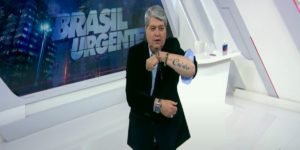 Datena diz que viu o capeta ao vivo e assusta no Brasil Urgente (Foto: Reprodução)