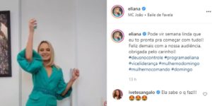 Após ter demissão anunciada por Silvio Santos, Eliana comemora fim e confirma nova fase: "Eu tô pronta"