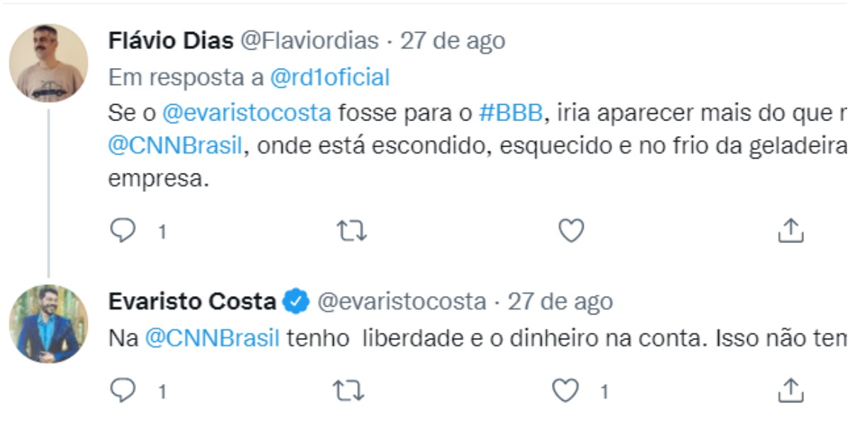 Evaristo Costa deu respostas no Twitter - Foto: Reprodução