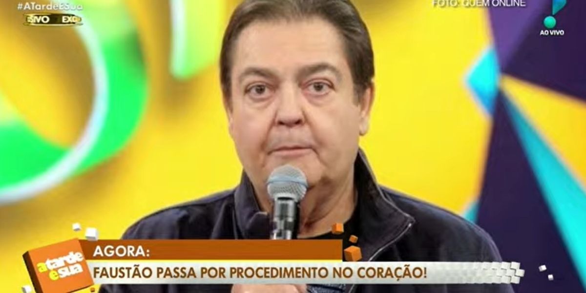 Faustão é internado às pressas para cirurgia de emergência e o pior é confirmado: "No coração"