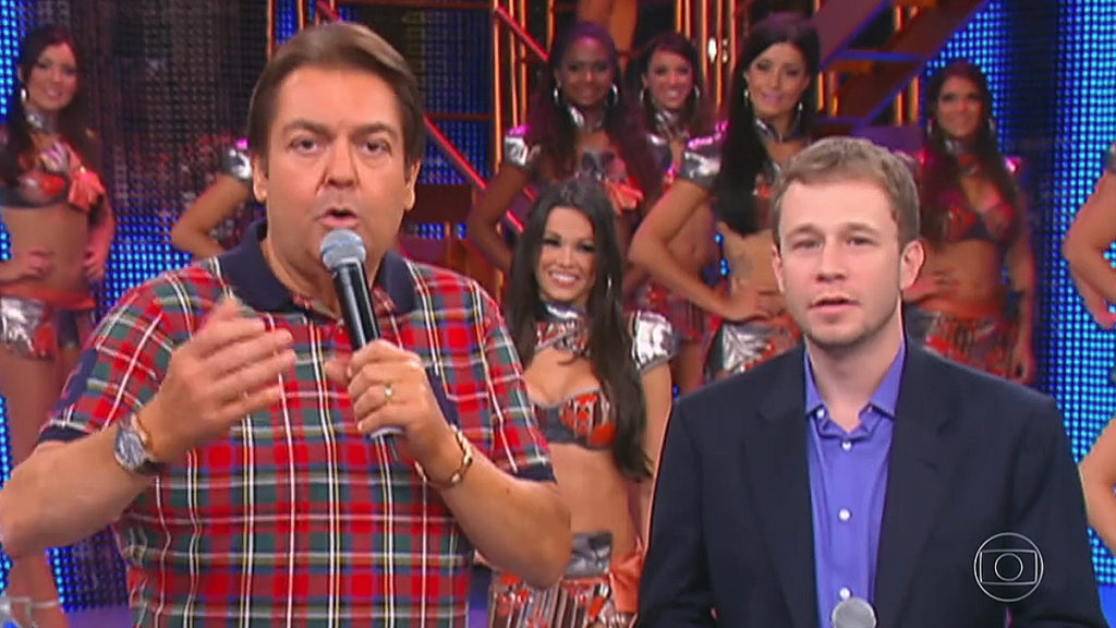 Faustão e Tiago Leifert competirão no dia da estreia do veterano na Band (Foto: Reprodução/TV Globo)