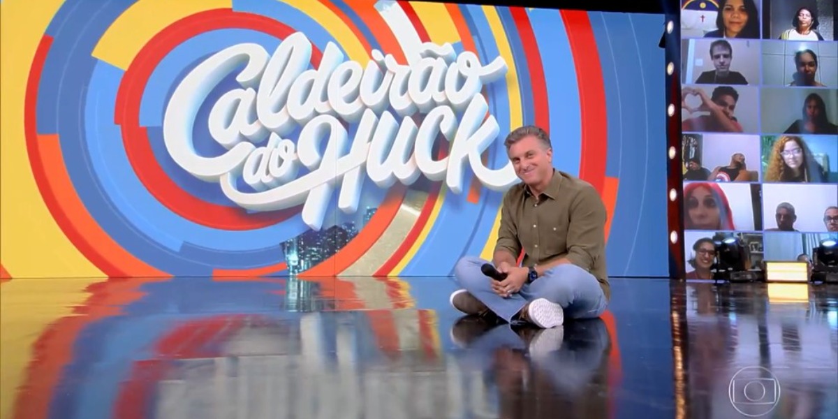 Luciano Huck quando ainda apresentava o Caldeirão (Foto: Reprodução/Internet)