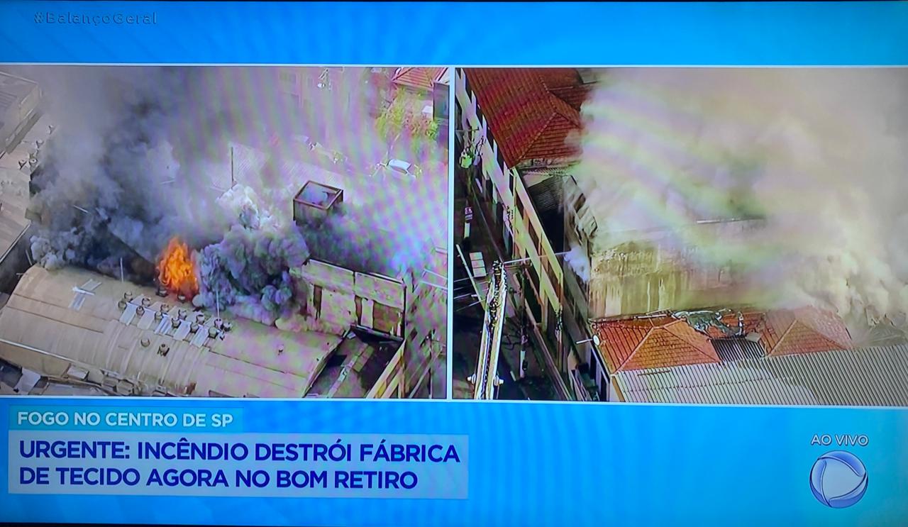 Balanço Geral é interrompido às pressas para anunciar incêndio na Record e bombeiros são convocados ao vivo