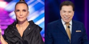 Ivete Sangalo e Silvio Santos (Foto: Divulgação/TV Globo/SBT)