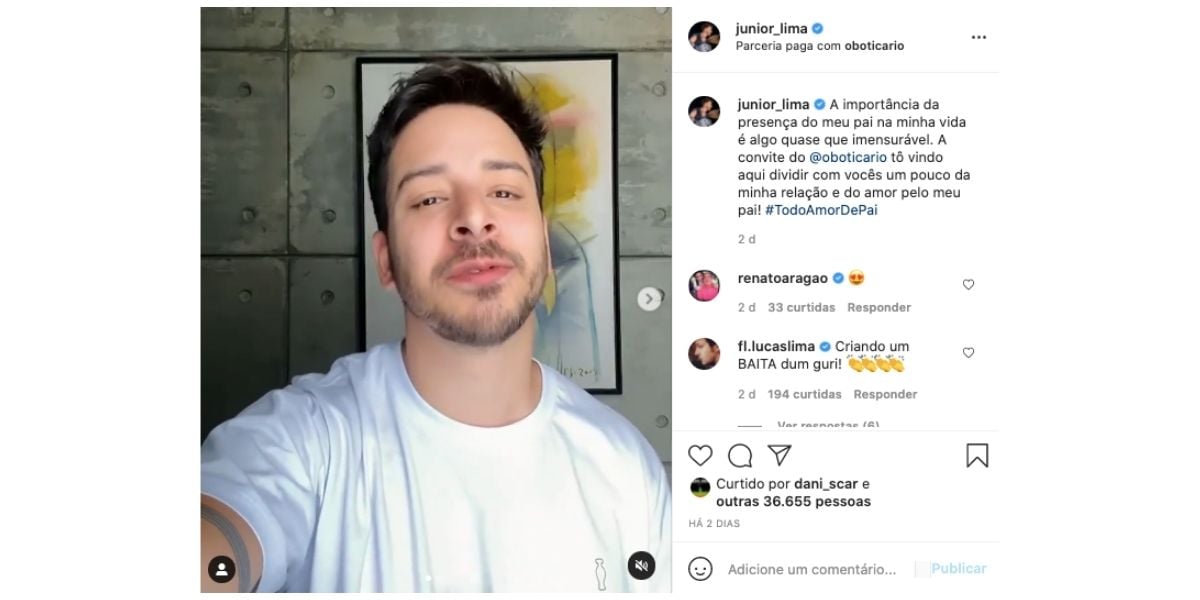 junior manda recado para Xororó (Reprodução)