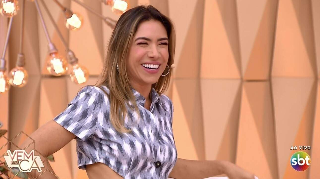 Patrícia Abravanel, do "Vem Pra Cá", poderia ser titular do "Casa dos Artistas"? (Foto: Reprodução/SBT)