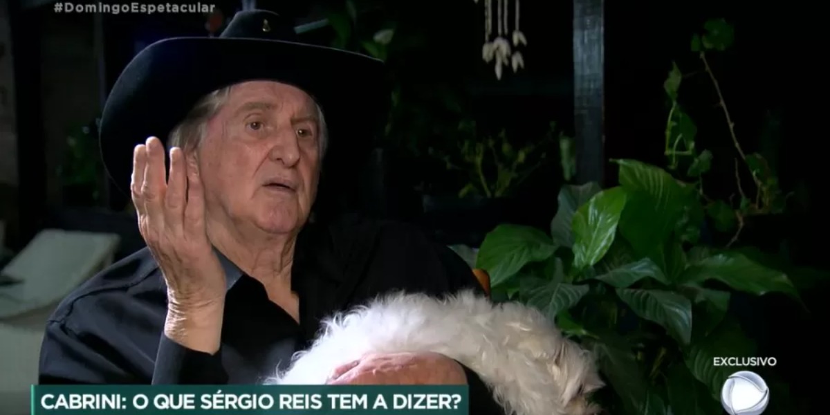 Sérgio Reis concedeu entrevista para a Record e comentou polêmica (Foto: Reprodução)