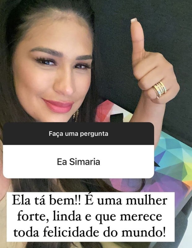 Simone diz como Simaria está após separação (Foto: Reprodução)