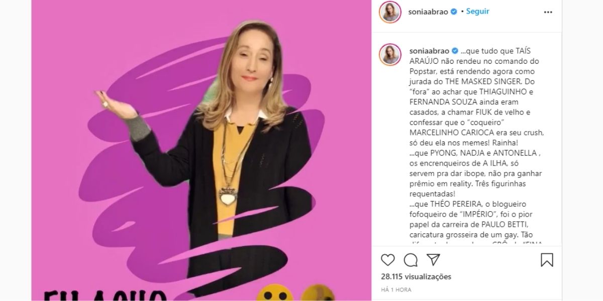 "O pior da carreira", Sonia Abrão rasga o verbo antes de ir ao ar e explode em indireta à global: "Grosseira"