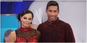 Viviane Araújo ao receber notas da Super Dança - Foto: Reprodução