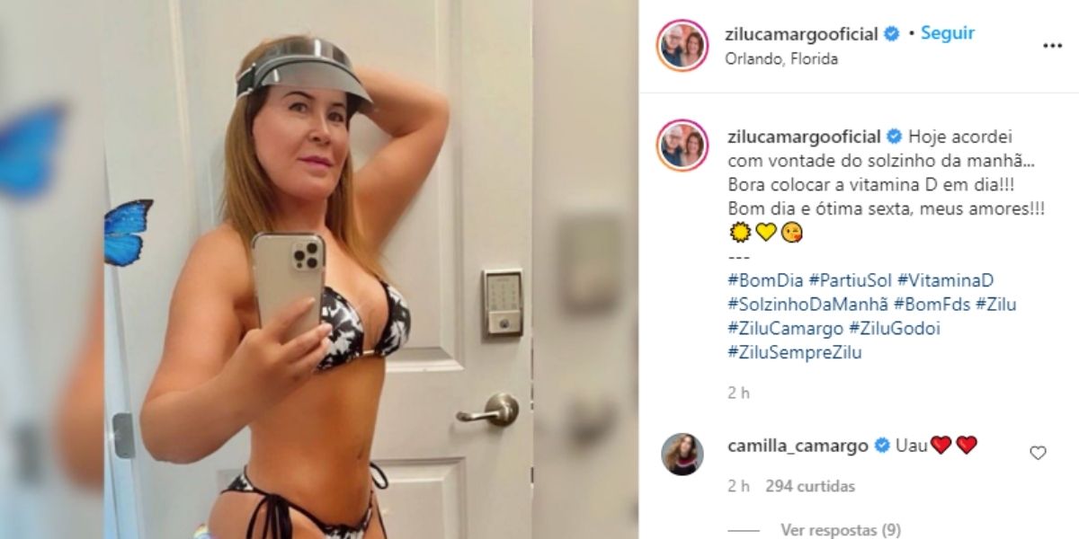 Zilu esbanja ousadia em foto nas redes sociais (Foto: Reprodução/Instagram)