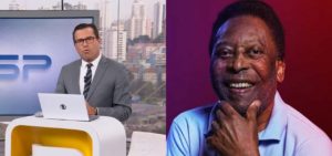 Rodrigo Bocardi atualizou o estado de Pelé na Globo (Foto: Montagem)