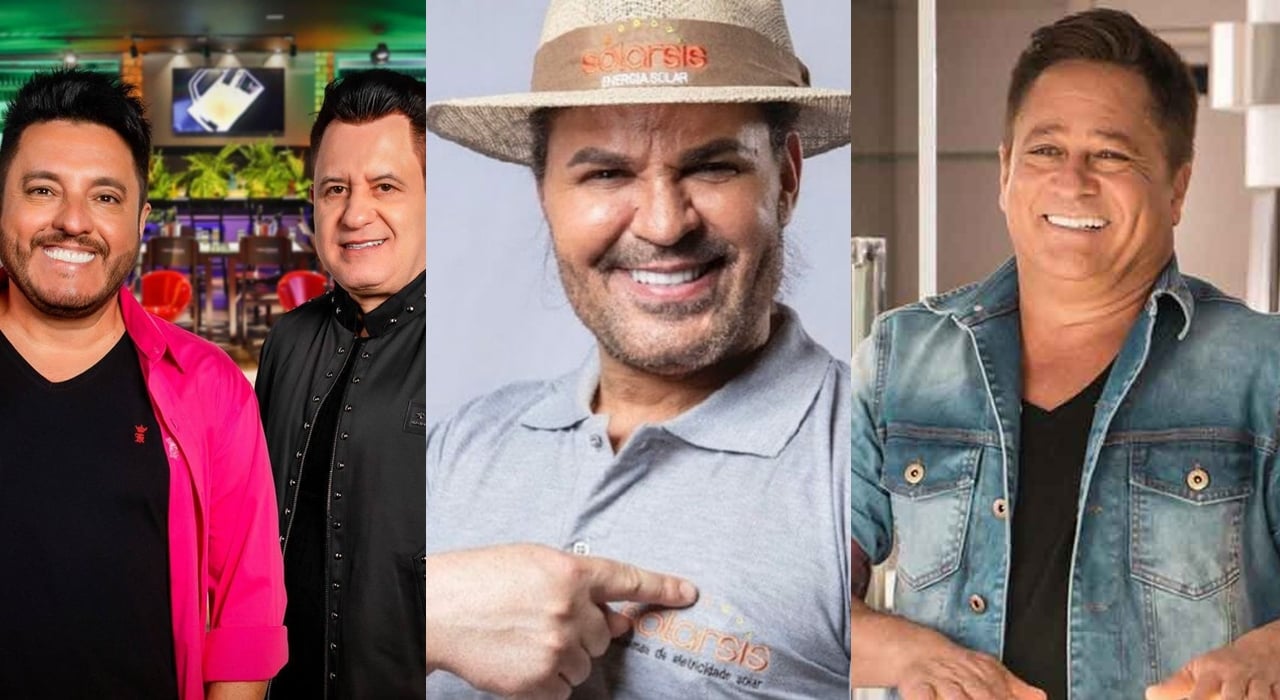 Bruno, Marrone, Eduardo Costa e Leonardo (Foto: Montagem/TV Foco) 