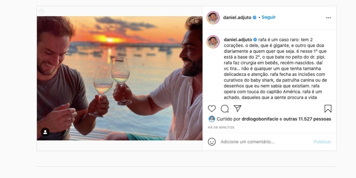 Daniel Adjuto assume sexualidade (Reprodução)