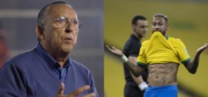 Galvão Bueno e Neymar (Foto: Montagem/TV Foco)