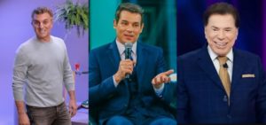 Luciano Huck, Celso Portiolli e Silvio Santos (Foto: Montagem/TV Foco)