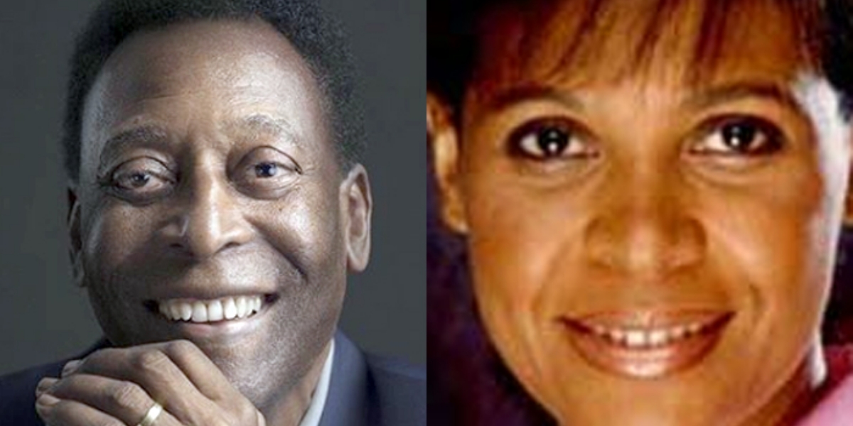 Pelé e Sandra (Reprodução)