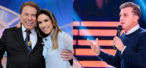 Silvio Santos, Patricia Abravanel e Luciano Huck (Foto: Montagem/TV Foco)