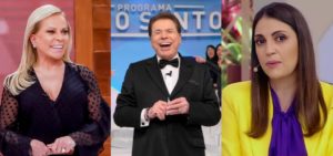 Silvio Santos corta Chris Flores e Christina Rocha por futebol no SBT (Foto: Montagem/TV Foco)