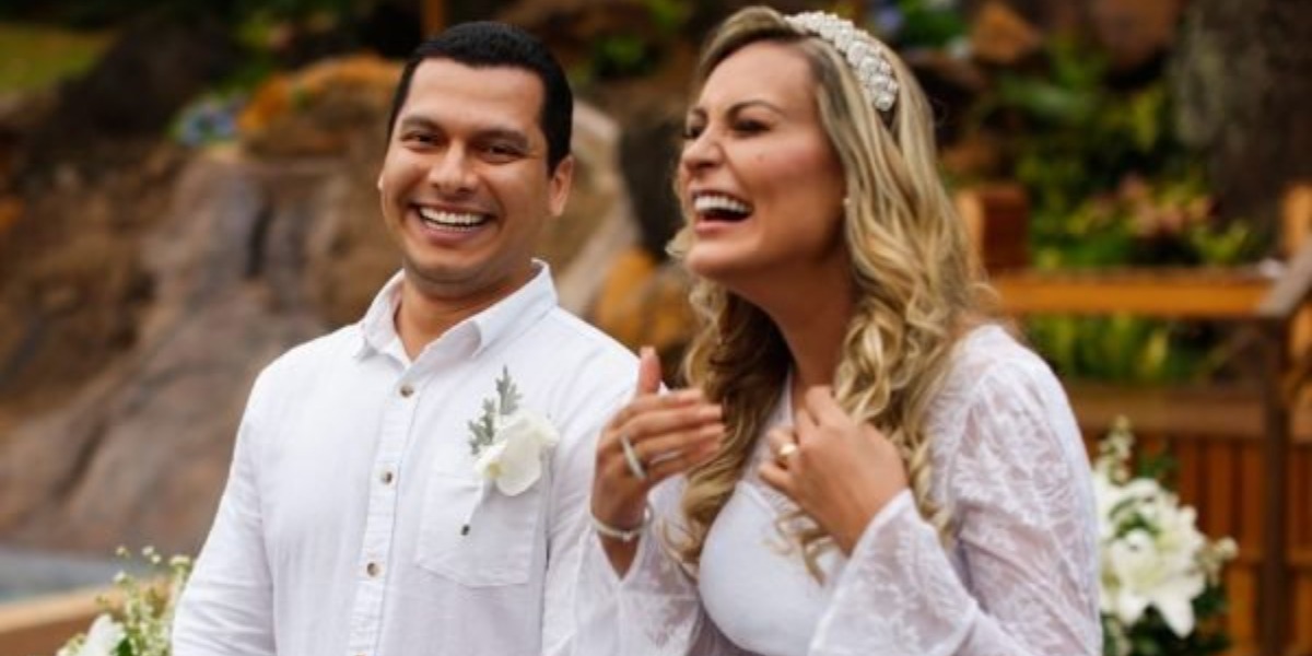 Andressa Urach voltou a se entender com o ex-marido, Thiago Lopes (Foto: Reprodução)