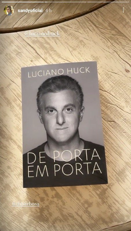 Luciano Huck mandou presente para Sandy (Foto: Reprodução/ Instagram)