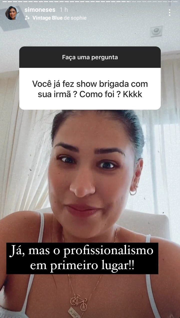 Simone falou sobre atrito com Simaria (Foto: Reprodução)