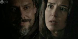 Cora, sem medo, entrega Maria Marta em Império (Foto: Montagem/TV Foco/Reprodução/Globo)