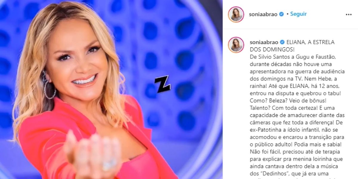 "Precisou até de terapia", Sonia Abrão escancara sobre Eliana, dá recado à loira e confirma: "Amadurecer"