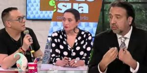 Felipeh Campos, Sonia Abrão e Dr. Lordelo (Montagem: TV Foco)