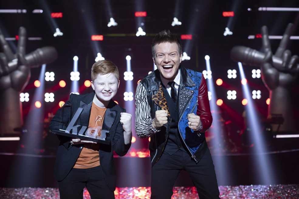 Gustabo Bardim é o grande campeão do The Voice Kids e Michel Teló emplaca mais uma vitória (Foto: Reprodução) 