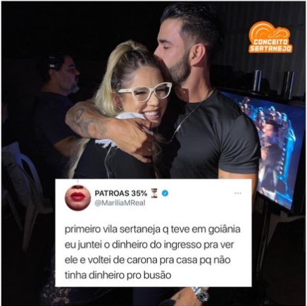 Gusttavo Lima e Marília Mendonça - Foto: Reprodução