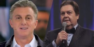 Luciano Huck e Faustão na Globo (Montagem: TV Foco)