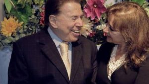 Silvio Santos e Íris Abravanel (Foto: Reprodução)