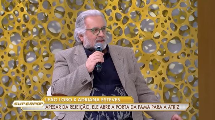 Leão Lobo relatou experiências desagradáveis com Adriana Esteves no passado (Foto: Reprodução/RedeTV!)