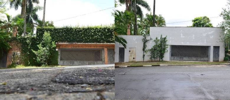 Mansão de Suzane Von Richthofen antes e depois (Foto: Reprodução/R7)