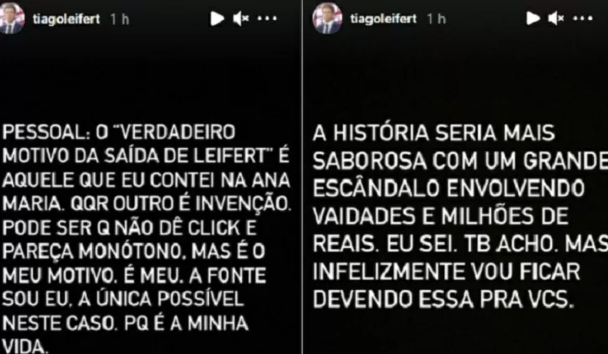 Tiago Leifert se revoltou com comentários (Foto: Reprodução)