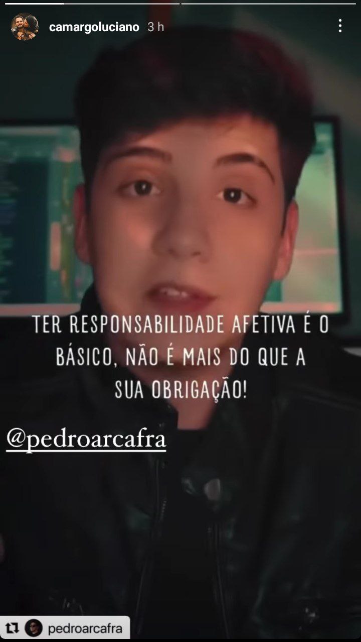 Luciano Camargo compartilhou vídeo (Foto: Reprodução)