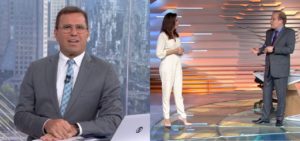 Rodrigo Bocardi, Chico Pinheiro e Ana Paula Araújo na Globo (Foto: Montagem/TV Foco)