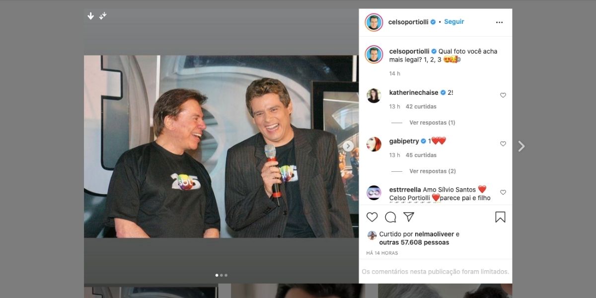 Celso Portiolli relembra de momento com Silvio Santos (Reprodução)