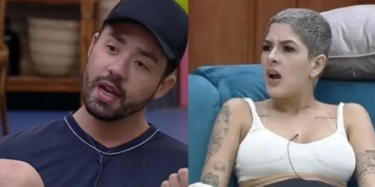 Rico e Lary na "Fazenda 13" (Reprodução) 