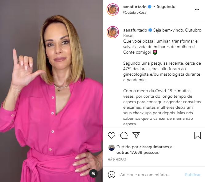 Ana Furtado abriu o jogo sobre sua luta contra o câncer de mama (Foto: Reprodução)