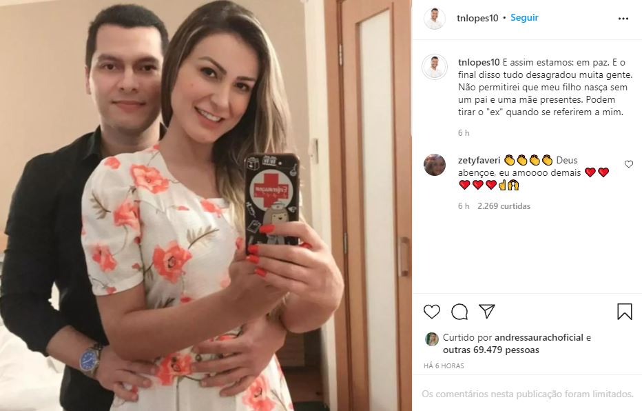 Andressa Urach e Thiago Lopes reataram o casamento (Foto: Reprodução/ Instagram)