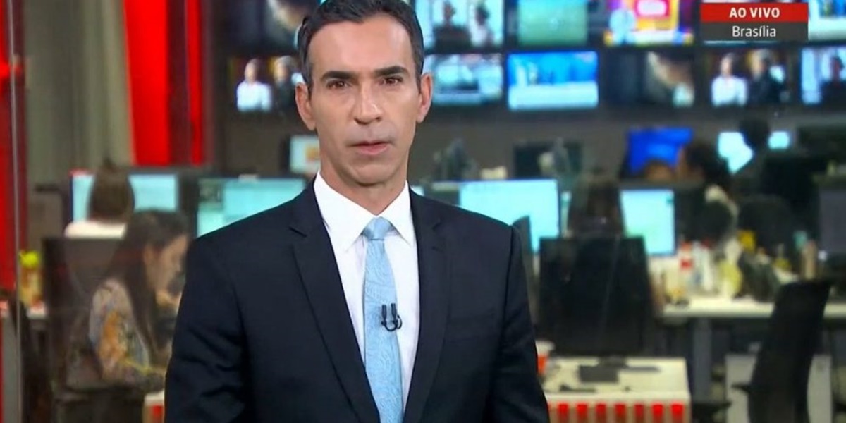 César Tralli foi confirmando no Jornal Hoje (Foto: Reprodução / TV Globo)