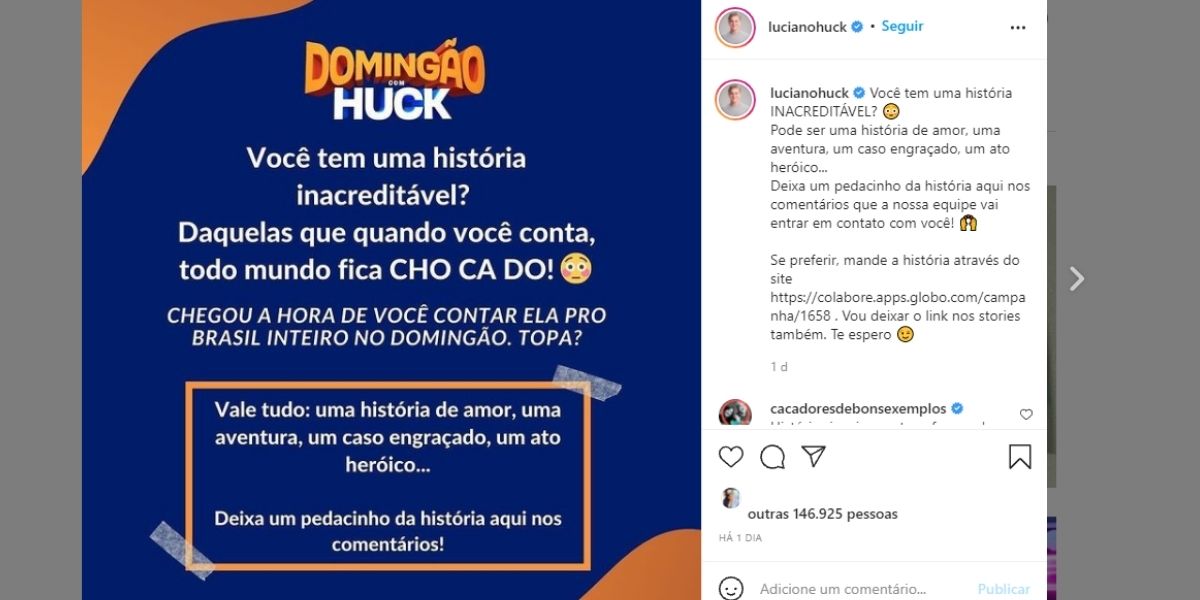 Luciano Huck se desespera com fracasso do Domingão, copia Porchat na cara dura e gera discórdia na Globo