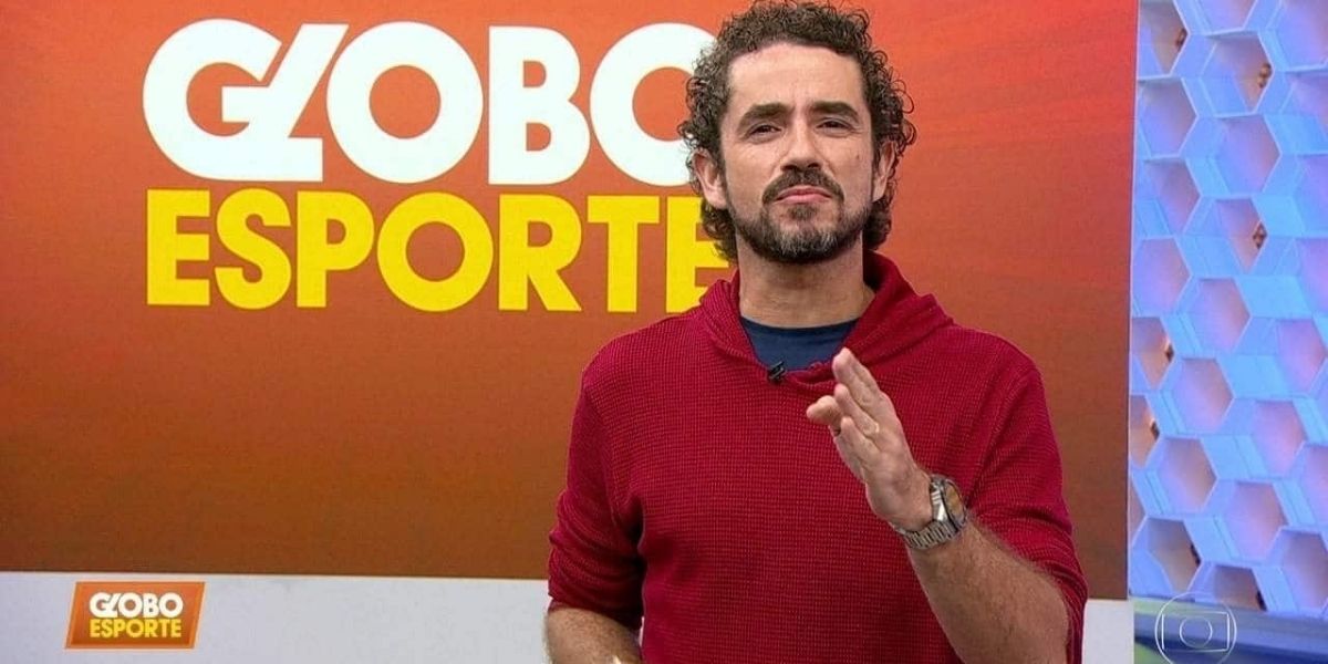 Felipe Andreoli é cortado ao vivo no Globo Esporte e se choca: No