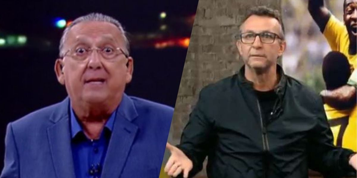 Neto acaba com a raça de Galvão Bueno e detona narrador da Globo (Montagem: TV Foco)