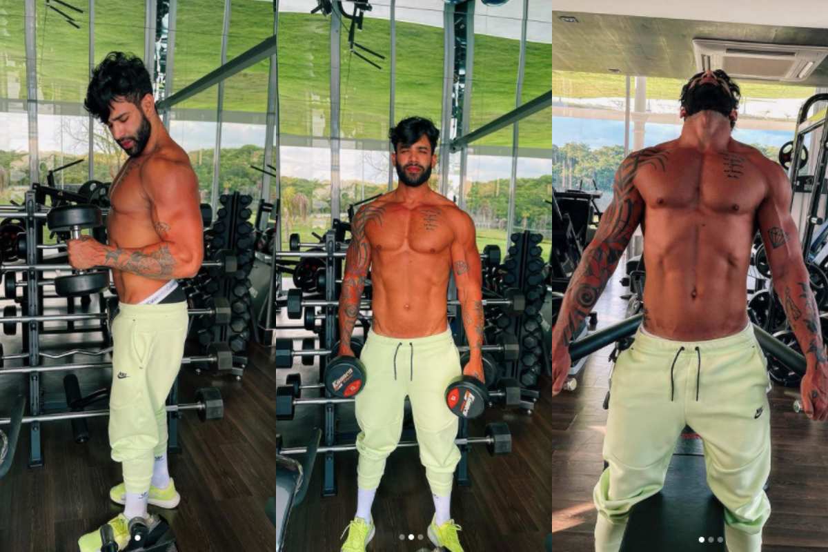 Gusttavo Lima movimenta redes sociais com corpo sarado - Reprodução