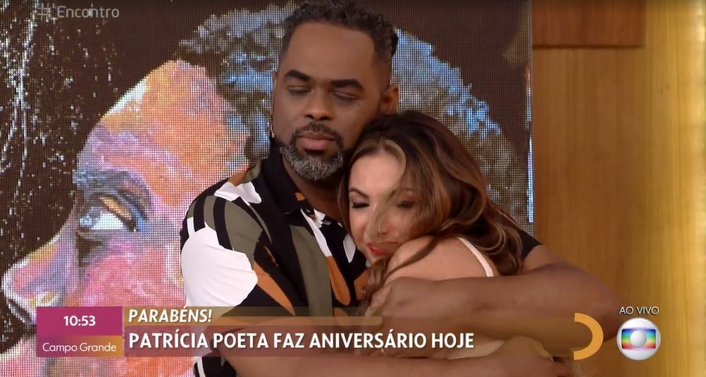 Manoel Soares e Patrícia Poeta no "Encontro" (Foto: Reprodução/TV Globo)