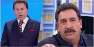 Silvio Santos e Ratinho no SBT - Foto: Reprodução